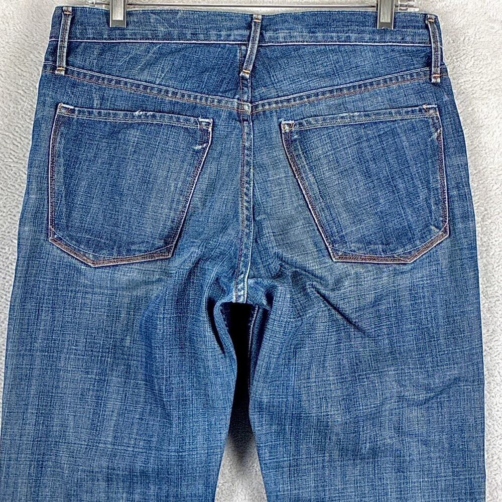 VTG Earnest Sewn Jeans Men 32 Fulton Straight Whiskered Faded Y2K Made in USA - Picture 6 of 13